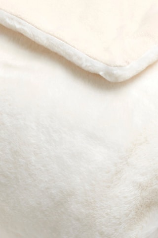 Plaid effetto pelliccia - Bianco