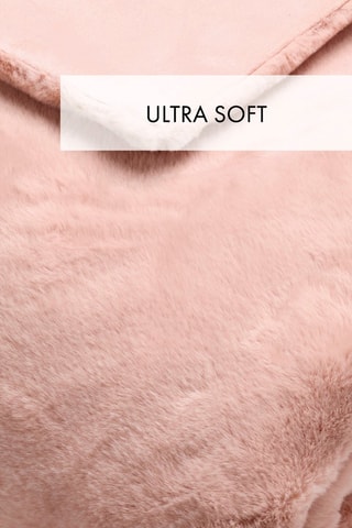 Plaid effetto pelliccia - Rosa chiaro