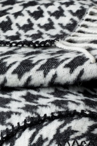 Plaid Pied-de-Poule - Nero e bianco - 130 x 170 cm