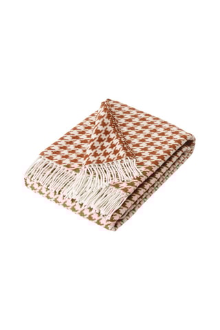 Plaid Pied-de-Poule - Marrone - 130 x 170 cm