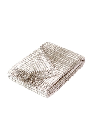 Plaid Tartan Waffle - Taupe - 130 x 170 cm