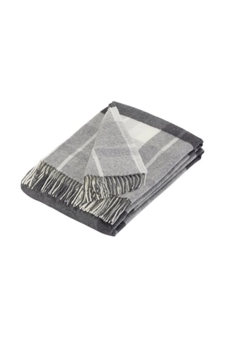 Plaid Tartan - Grigio e bianco - 130 x 170 cm