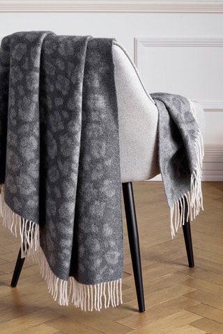 Plaid in lana e cashmere Charlotte - Grigio - 130 x 180 cm
