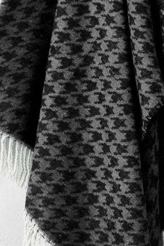 Plaid Pied-de-Poule - Nero e grigio scuro - 130 x 170 cm