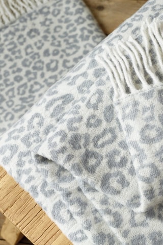 Plaid Leopard - Grigio chiaro - 130 x 170 cm