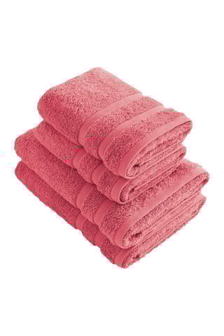 4 asciugamani - Rosa 