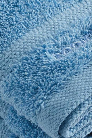 4 Asciugamani Ospite - Azzurro - 30 x 30 cm