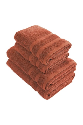 4 asciugamani - Terracotta