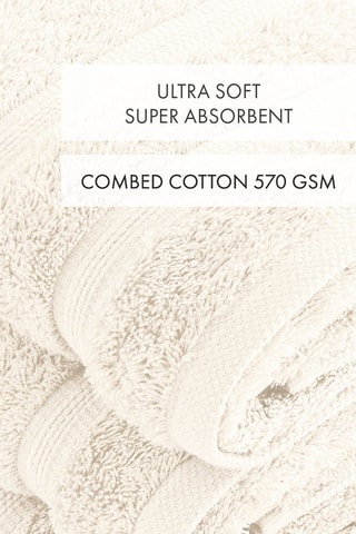 4 asciugamani Vague - Avorio