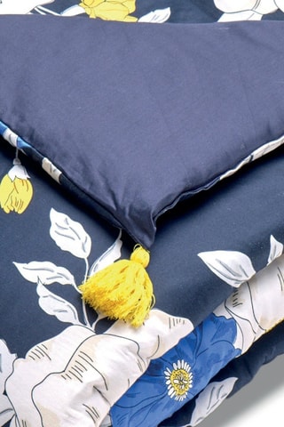 Trapunta Nuit Fleurie - Blu scuro - 140 x 200 cm