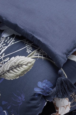 Trapunta in raso di cotone 80 fili/cm² Floraison d’hortensias - Blu