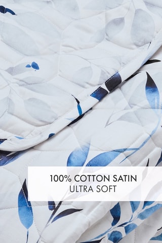 Colcha Eclat Bleu - Azul y blanco - 220 x 250 cm