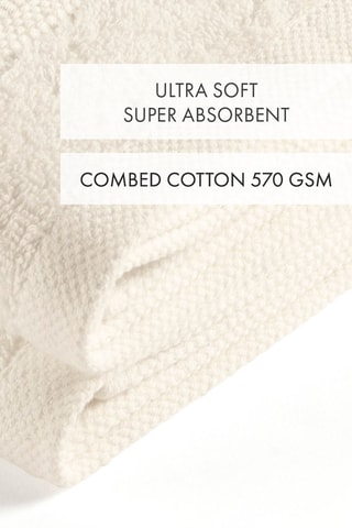 2 paños Vague - Marfil