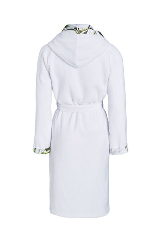 Accappatoio con cappuccio Jungle - Bianco
