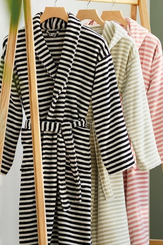 Accappatoio Bahamas - Blu scuro e bianco 