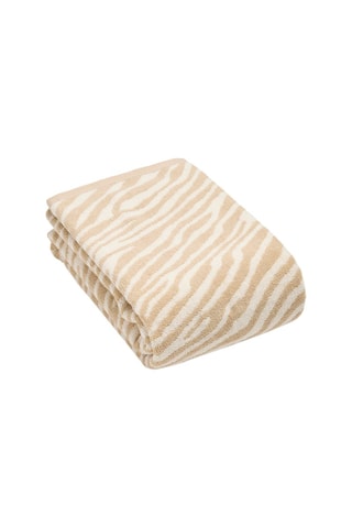 Telo Bagno Rayure zebra - Taupe - 70 x 140 cm