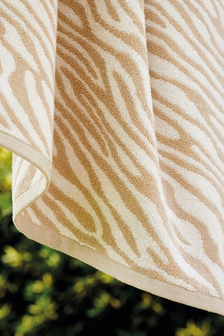 Telo Bagno Rayure zebra - Taupe - 70 x 140 cm