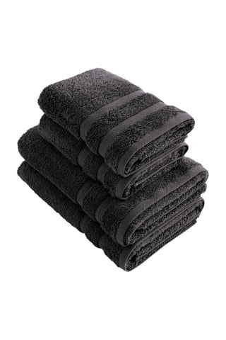 4 asciugamani - Grigio scuro
