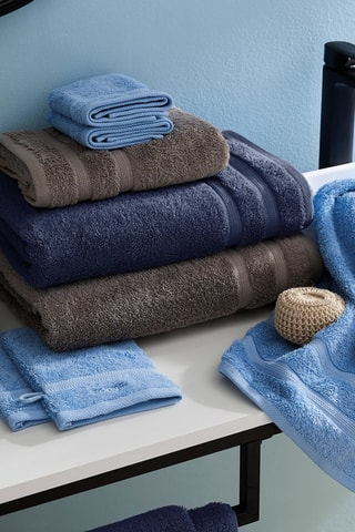 2 asciugamani - Azzurro - 50 x 100 cm