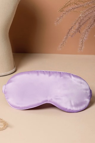 Mascherina da notte in seta - Viola