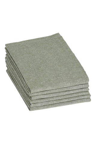 6 servilletas de tela - Verde oscuro