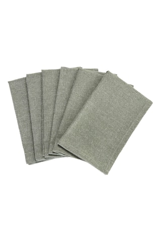 6 servilletas de tela - Verde oscuro