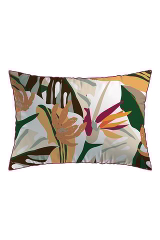 2 fronhas reversíveis em cetim de algodão 80 fios/cm² - Branco e preto - 50 x 70 cm