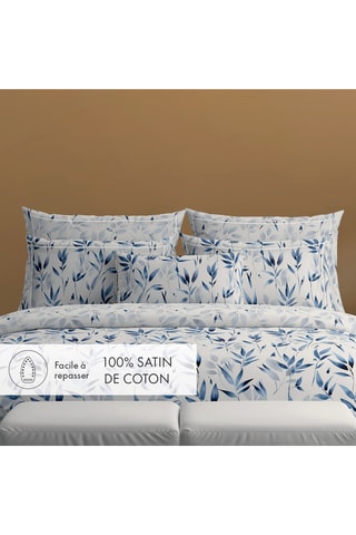 2 federe in raso di cotone 80 fili/cm² - Bianco