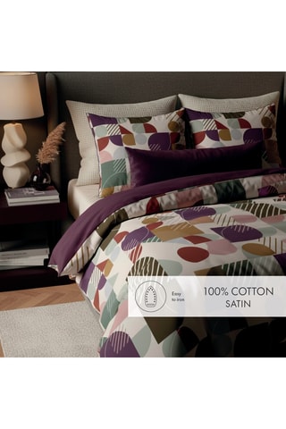 2 fronhas reversíveis em cetim de algodão 80 fios/cm² - Branco - 63 x 63 cm