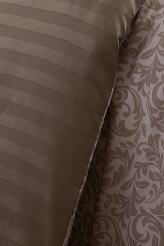 2 fronhas reversíveis em cetim de algodão 80 fios/cm² - Toupeira - 80 x 80 cm