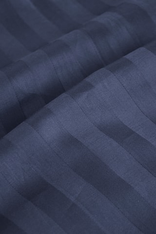 2 federe double face in raso di cotone 80 fili/cm² - Blu scuro