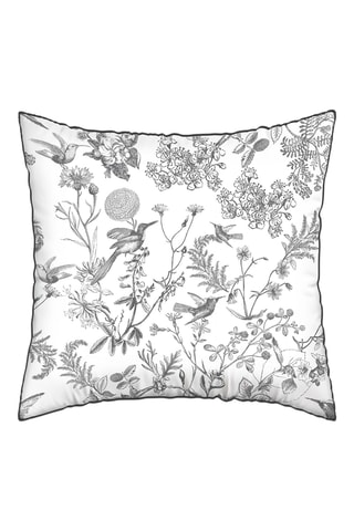 2 federe double face in raso di cotone 80 fili/cm² - Nero