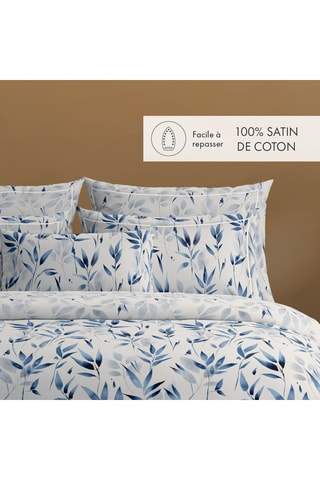 Lenzuolo sopra in raso di cotone 80 fili/cm² - Bianco