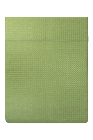 Lenzuolo sopra double face in raso di cotone 80 fili/cm² - Verde