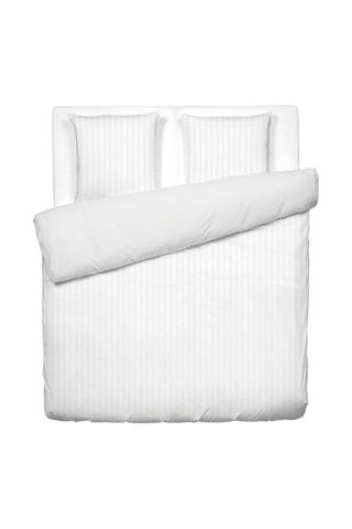 Juego de nórdico de satén de algodón 80 hilos/cm² - Blanco