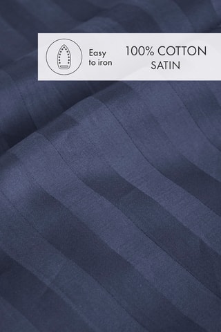 Parure copripiumino in raso di cotone 80 fili/cm² - Blu