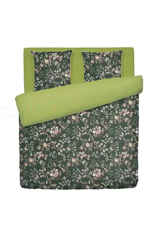 Juego de nórdico de satén de algodón 80 hilos/cm² - Verde