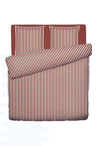 Conjunto de edredão em cetim de algodão 80 fios/cm² - Vermelho