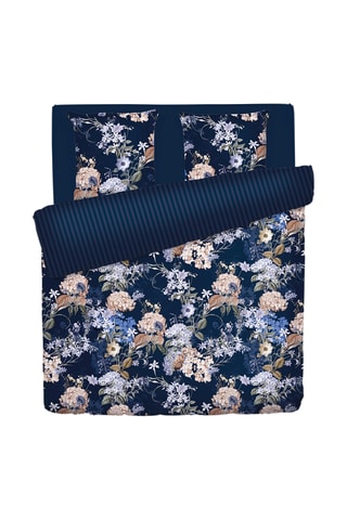 Parure copripiumino in raso di cotone 80 fili/cm² - Navy