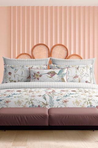 Juego de nórdico de satén de algodón 80 hilos/cm² - Blanco