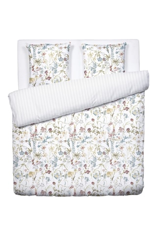 Juego de nórdico de satén de algodón 80 hilos/cm² - Blanco