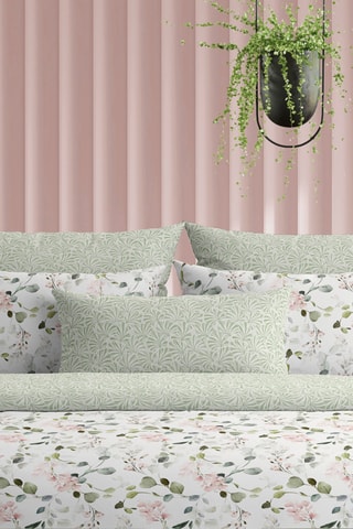 Conjunto de lençóis reversível em cetim de algodão 80 fios/cm² - Branco