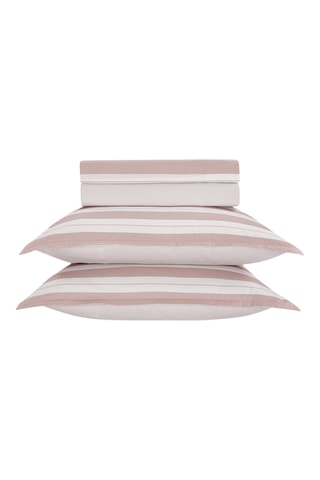 Juego de sábanas de satén de algodón 80 hilos/cm² - Rosa viejo