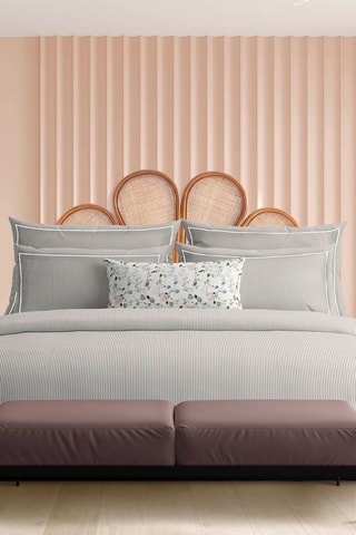 Parure lenzuola in percalle di cotone 80 fili/cm² - Taupe