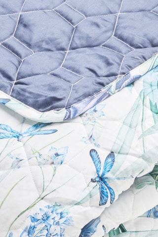 Copriletto in raso di cotone 80 fili/cm² - Bianco