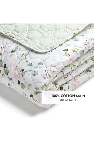 Colcha em cetim de algodão 80 fios/cm² - Branco