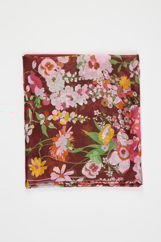 Foulard in seta Love - Marrone