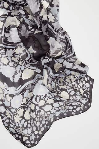 Foulard in seta Matador - Nero e avorio