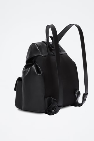 Sac à dos en cuir Flow - Noir