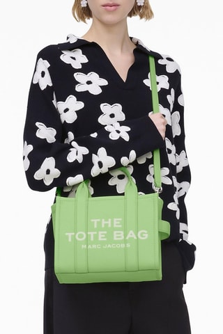 Borsa a mano in pelle The Small Tote - Verde chiaro